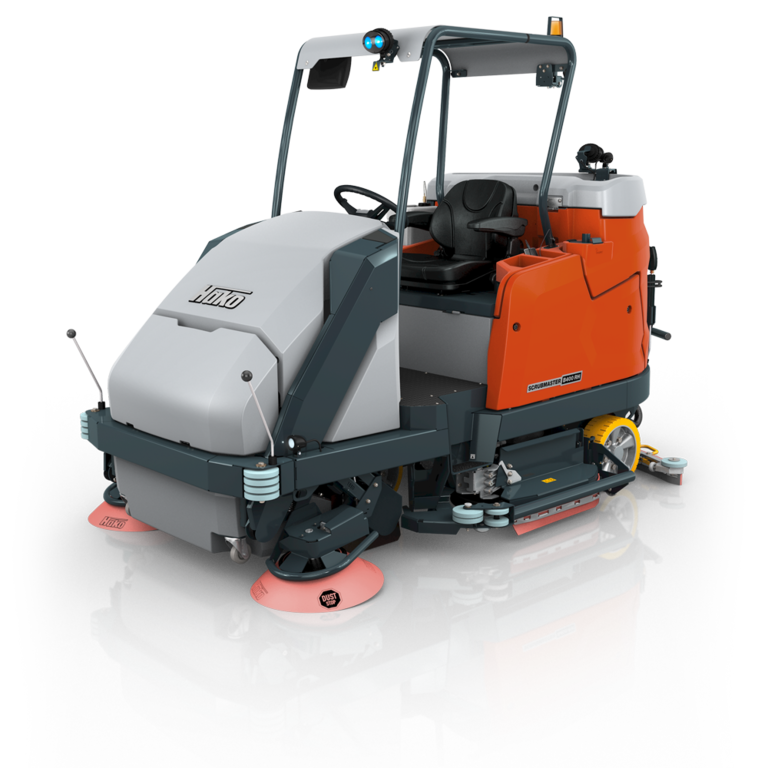 Scrubmaster B400 RH: High-Dump Vacuum Sweeper Scrubber